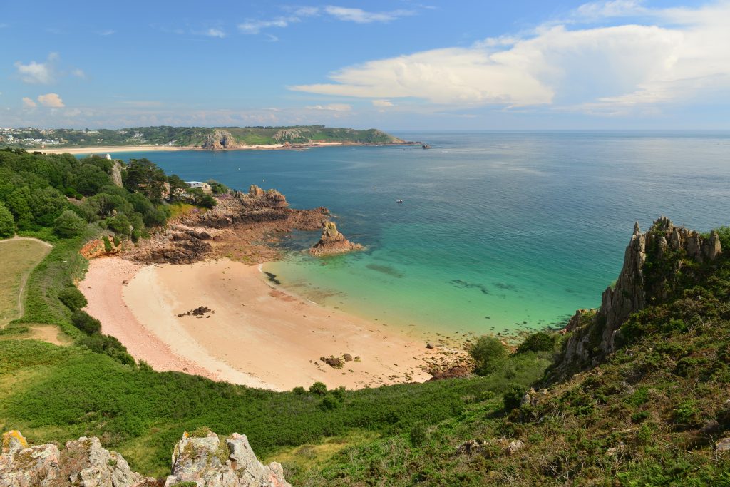 Plaja St. Brelade Ba Marea Britanie
