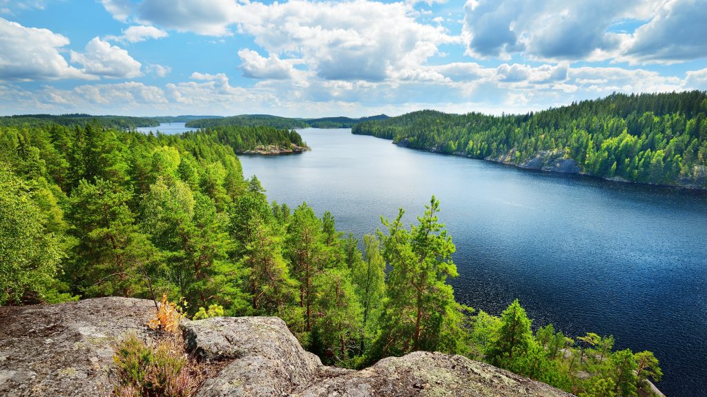 Lacul Saimaa Finlanda